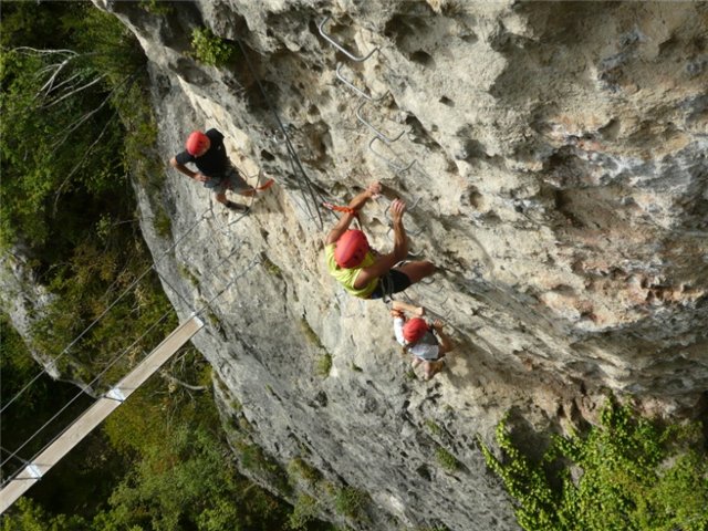 Escalade dans les gorges du Tarn